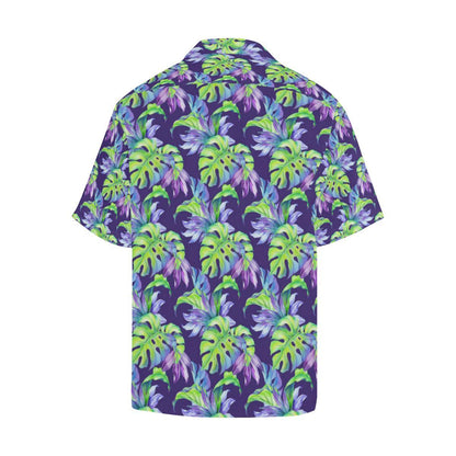 Tropical Flower Pattern Print Design TF019 Men Hawaiian Shirt-JorJune