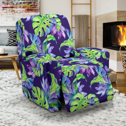 Tropical Flower Pattern Print Design TF019 Recliner Slipcover-JORJUNE.COM