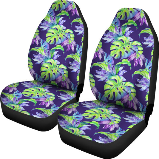 Tropical Flower Pattern Print Design TF019 Universal Fit Car Seat Covers-JorJune