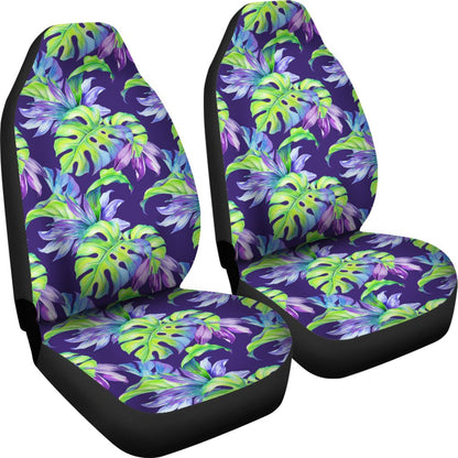 Tropical Flower Pattern Print Design TF019 Universal Fit Car Seat Covers-JorJune