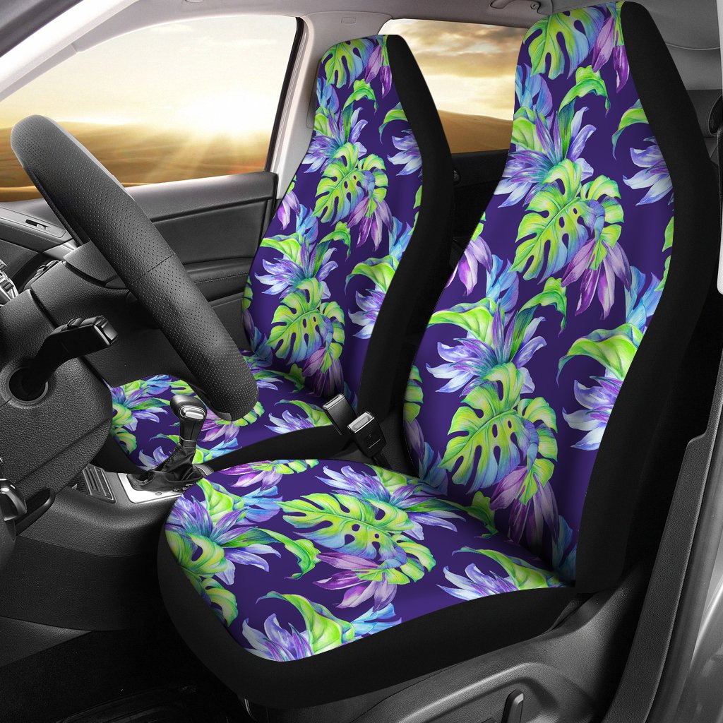 Tropical Flower Pattern Print Design TF019 Universal Fit Car Seat Covers-JorJune