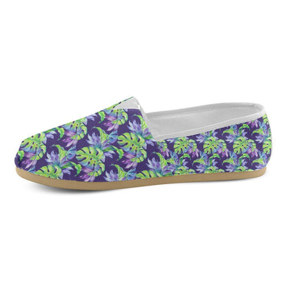 Tropical Flower Pattern Print Design TF019 Women Casual Shoes-JorJune.com