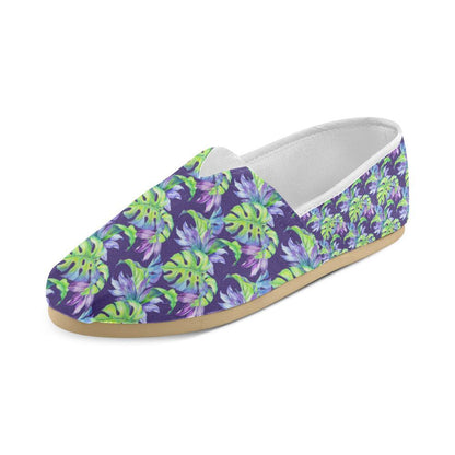 Tropical Flower Pattern Print Design TF019 Women Casual Shoes-JorJune.com