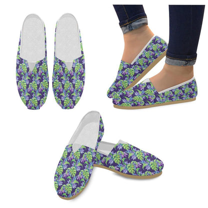 Tropical Flower Pattern Print Design TF019 Women Casual Shoes-JorJune.com