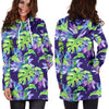 Tropical Flower Pattern Print Design TF019 Women Hoodie Dress