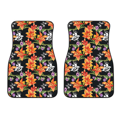Tropical Flower Pattern Print Design TF02 Car Floor Mats-JORJUNE.COM