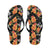 Tropical Flower Pattern Print Design TF02 Flip Flops-JorJune