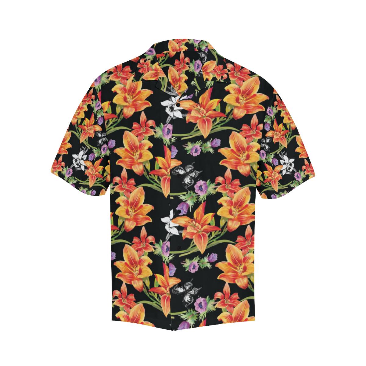 Tropical Flower Pattern Print Design TF02 Men Hawaiian Shirt-JorJune
