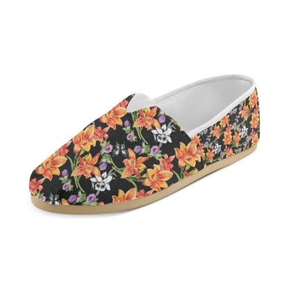 Tropical Flower Pattern Print Design TF02 Women Casual Shoes-JorJune.com