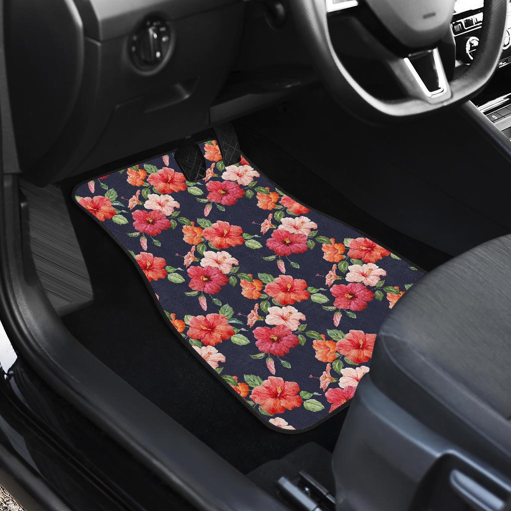 Tropical Flower Pattern Print Design TF020 Car Floor Mats-JORJUNE.COM