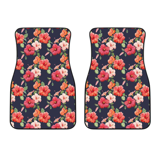 Tropical Flower Pattern Print Design TF020 Car Floor Mats-JORJUNE.COM