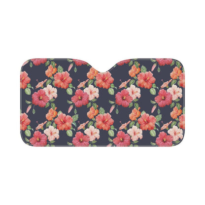 Tropical Flower Pattern Print Design TF020 Car Sun Shade-JorJune
