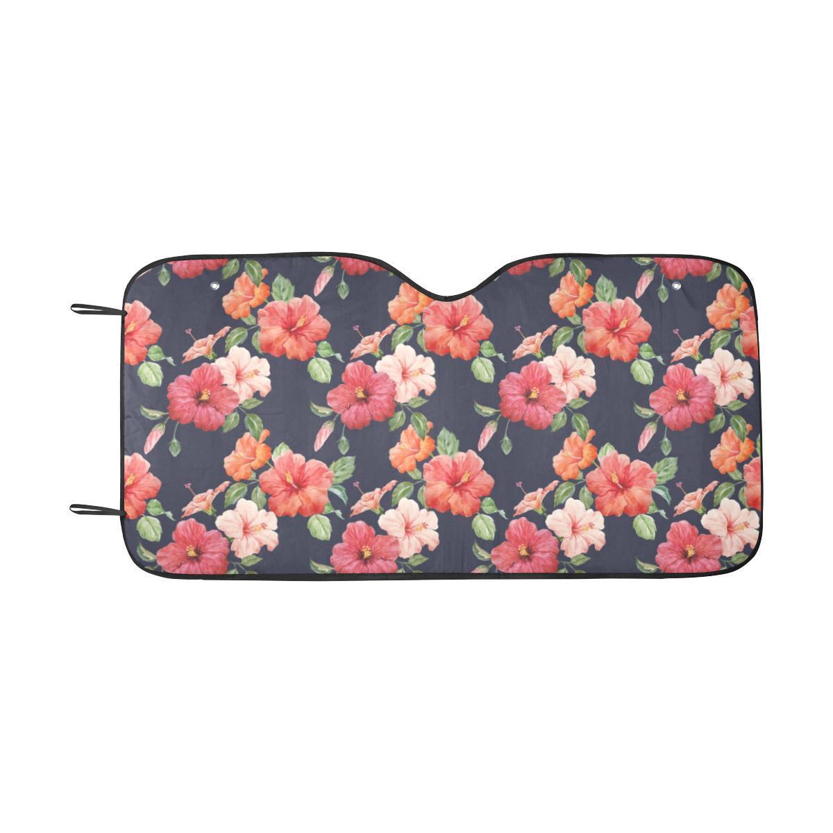 Tropical Flower Pattern Print Design TF020 Car Sun Shade-JorJune