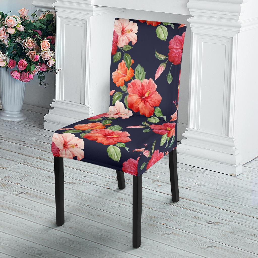Tropical Flower Pattern Print Design TF020 Dining Chair Slipcover-JORJUNE.COM