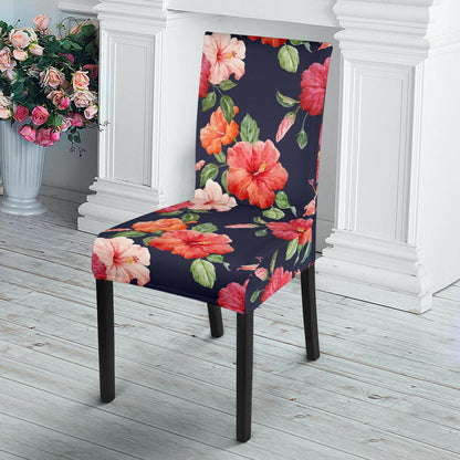Tropical Flower Pattern Print Design TF020 Dining Chair Slipcover-JORJUNE.COM