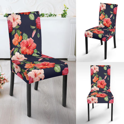 Tropical Flower Pattern Print Design TF020 Dining Chair Slipcover-JORJUNE.COM