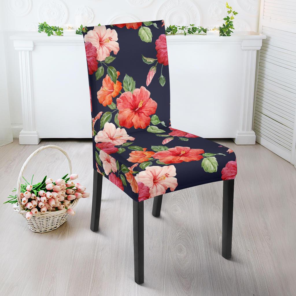 Tropical Flower Pattern Print Design TF020 Dining Chair Slipcover-JORJUNE.COM