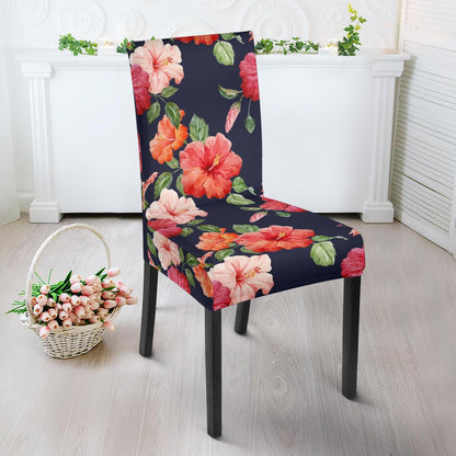 Tropical Flower Pattern Print Design TF020 Dining Chair Slipcover-JORJUNE.COM