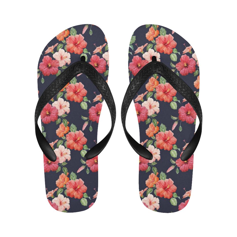 Tropical Flower Pattern Print Design TF020 Flip Flops-JorJune