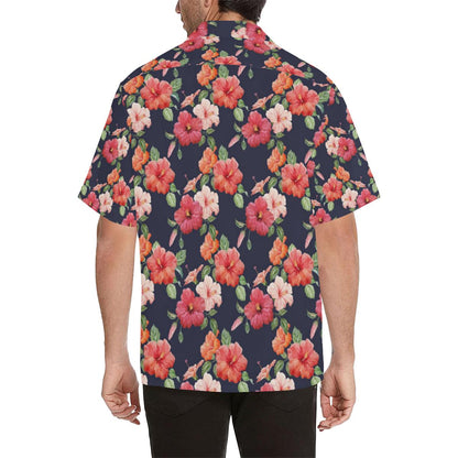 Tropical Flower Pattern Print Design TF020 Men Hawaiian Shirt-JorJune