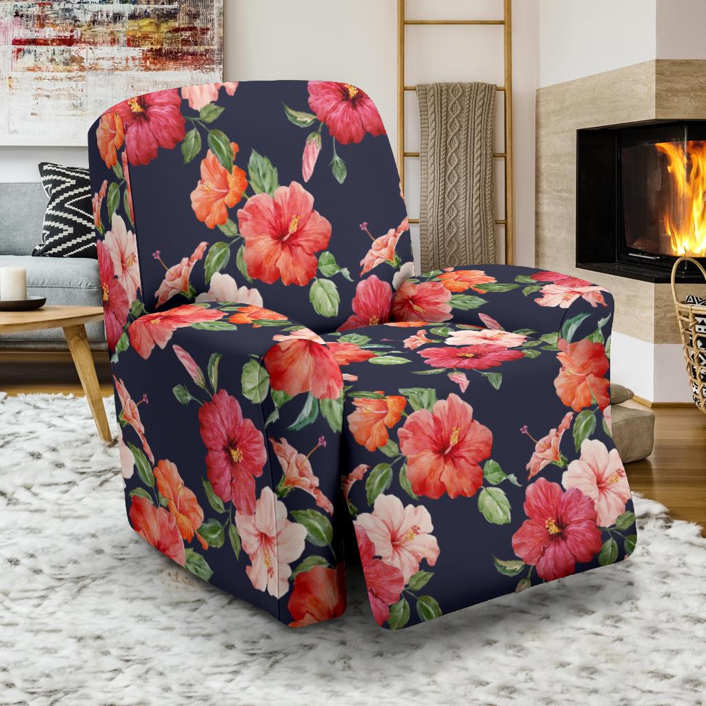 Tropical Flower Pattern Print Design TF020 Recliner Slipcover-JORJUNE.COM