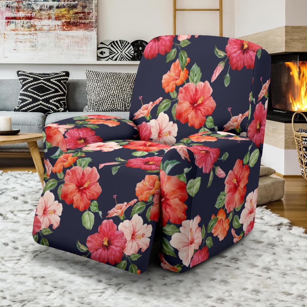 Tropical Flower Pattern Print Design TF020 Recliner Slipcover-JORJUNE.COM