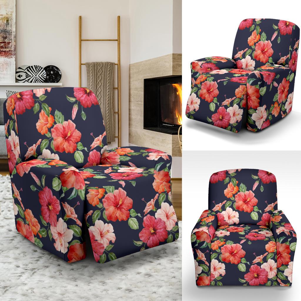 Tropical Flower Pattern Print Design TF020 Recliner Slipcover-JORJUNE.COM