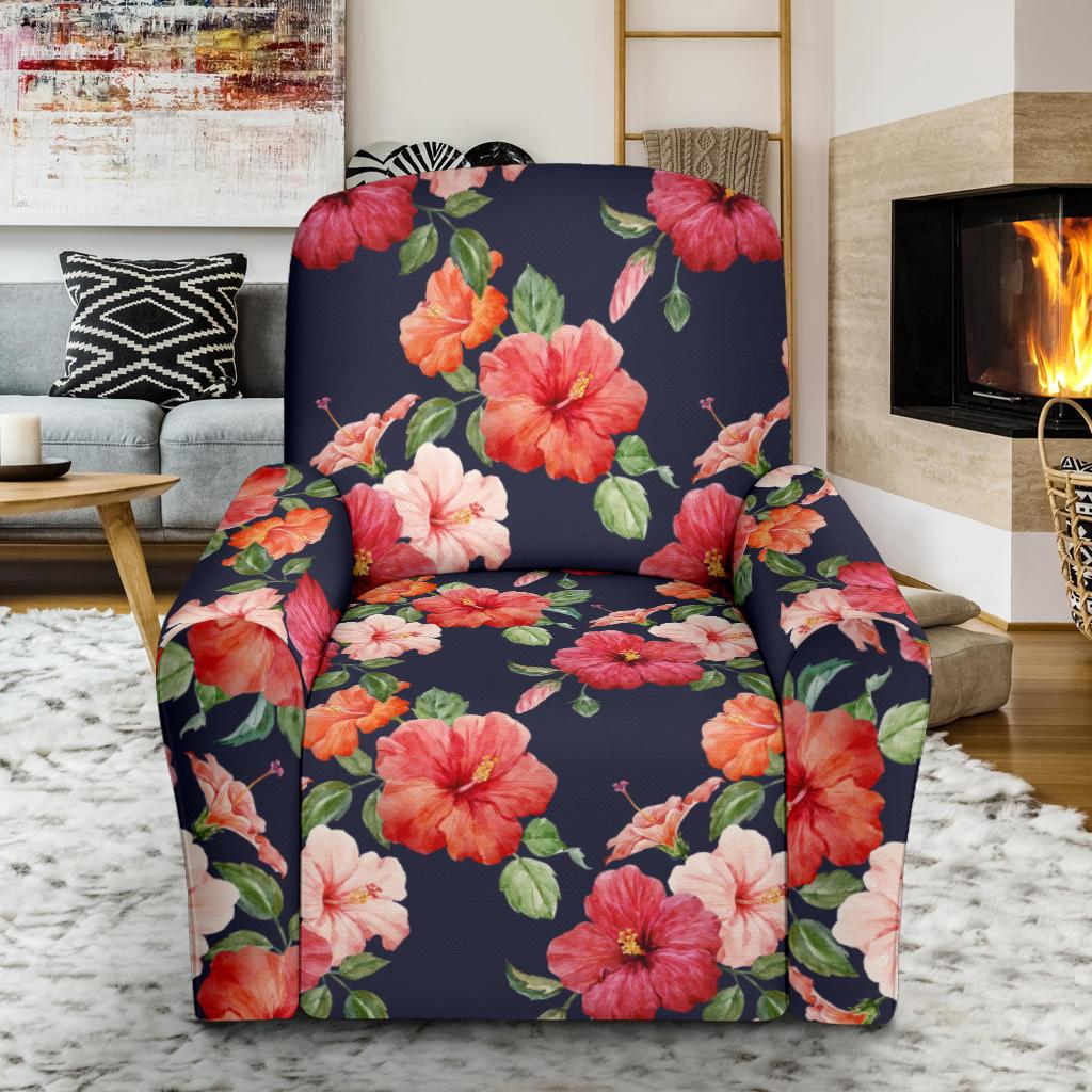 Tropical Flower Pattern Print Design TF020 Recliner Slipcover-JORJUNE.COM