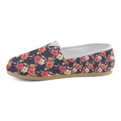 Tropical Flower Pattern Print Design TF020 Women Casual Shoes-JorJune.com