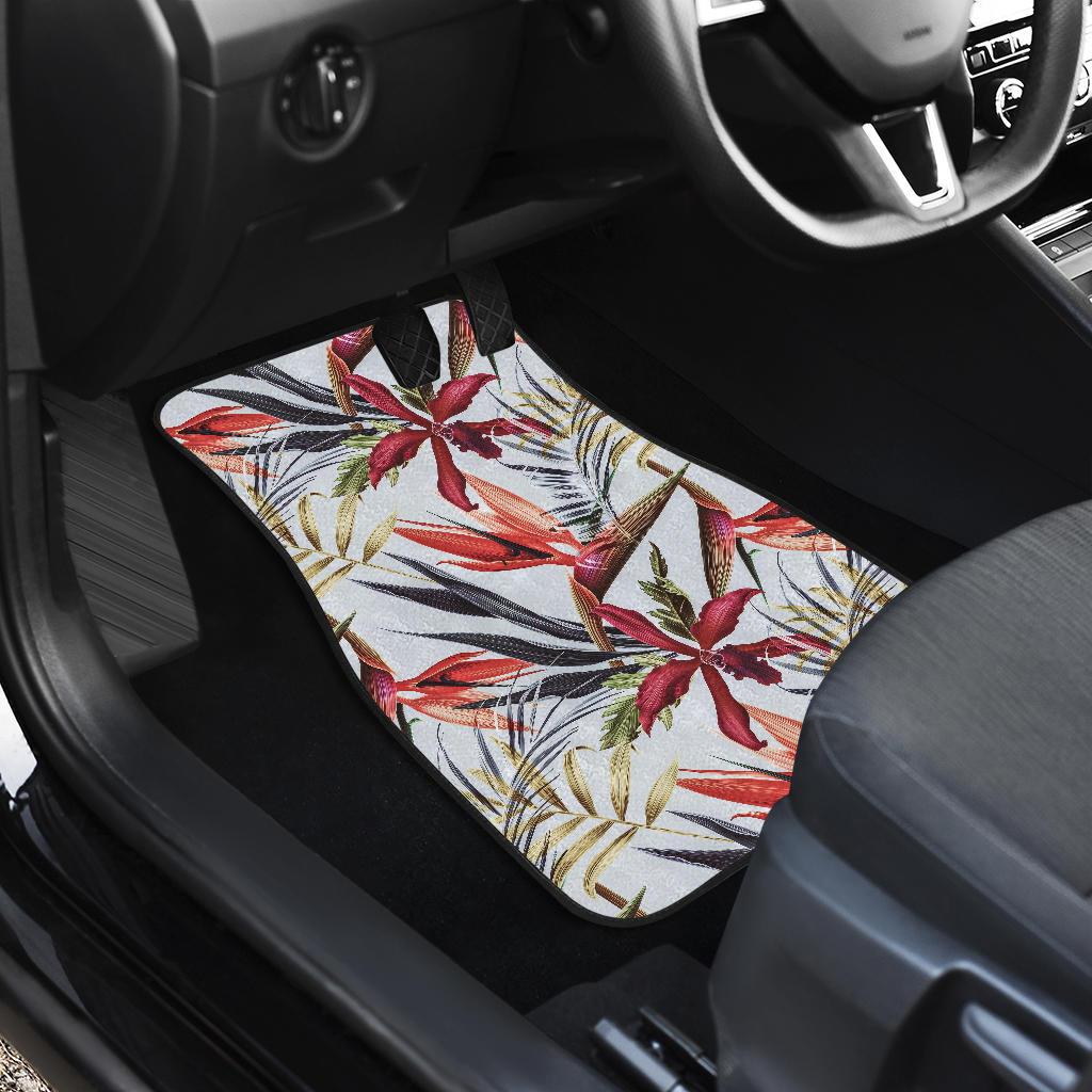 Tropical Flower Pattern Print Design TF021 Car Floor Mats-JORJUNE.COM