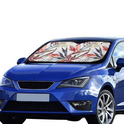 Tropical Flower Pattern Print Design TF021 Car Sun Shade-JorJune