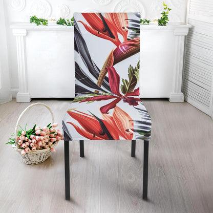 Tropical Flower Pattern Print Design TF021 Dining Chair Slipcover-JORJUNE.COM