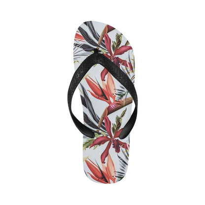 Tropical Flower Pattern Print Design TF021 Flip Flops-JorJune