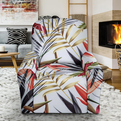 Tropical Flower Pattern Print Design TF021 Recliner Slipcover-JORJUNE.COM