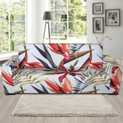 Tropical Flower Pattern Print Design TF021 Sofa Slipcover-JORJUNE.COM