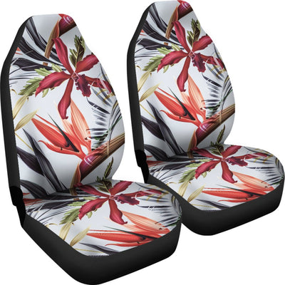 Tropical Flower Pattern Print Design TF021 Universal Fit Car Seat Covers-JorJune