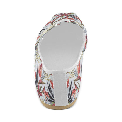 Tropical Flower Pattern Print Design TF021 Women Casual Shoes-JorJune.com