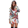 Tropical Flower Pattern Print Design TF021 Women Hoodie Dress