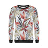Tropical Flower Pattern Print Design TF021 Women Long Sleeve Sweatshirt-JorJune