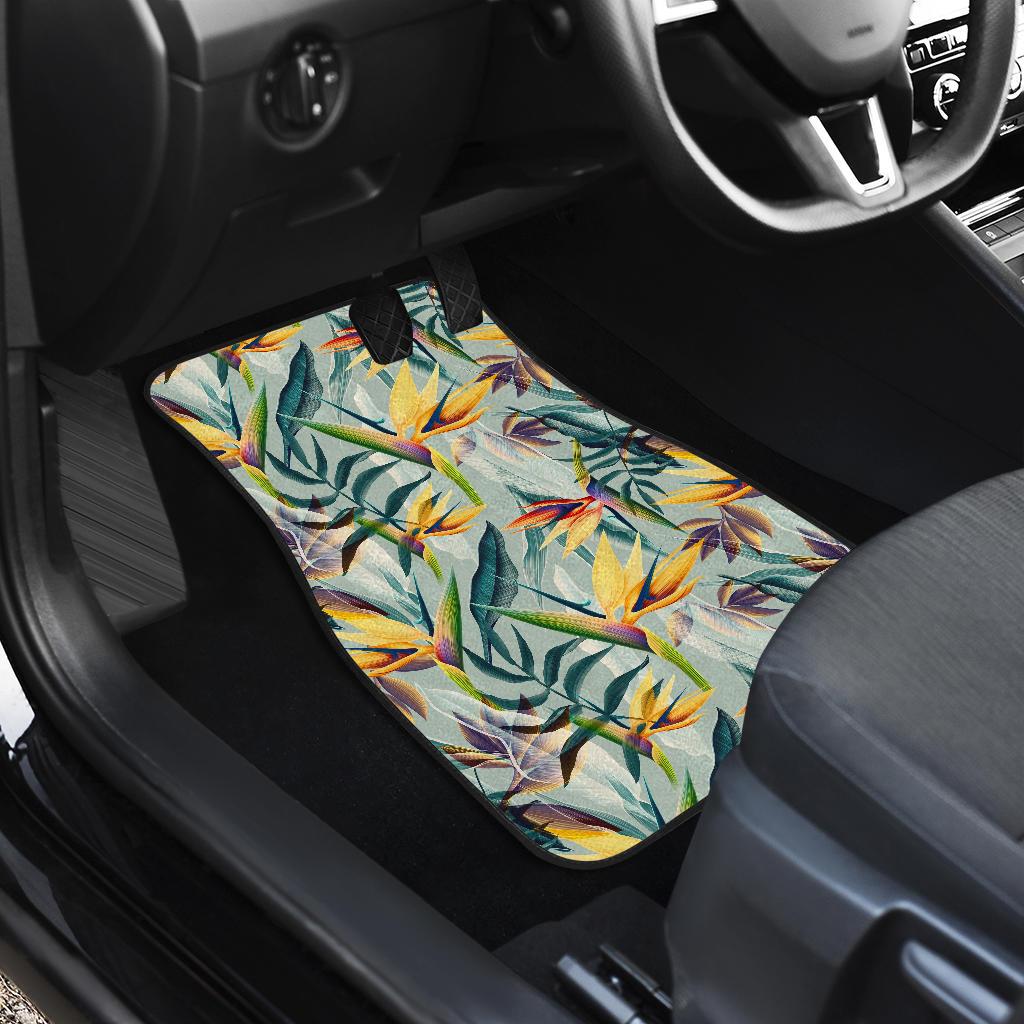 Tropical Flower Pattern Print Design TF022 Car Floor Mats-JORJUNE.COM
