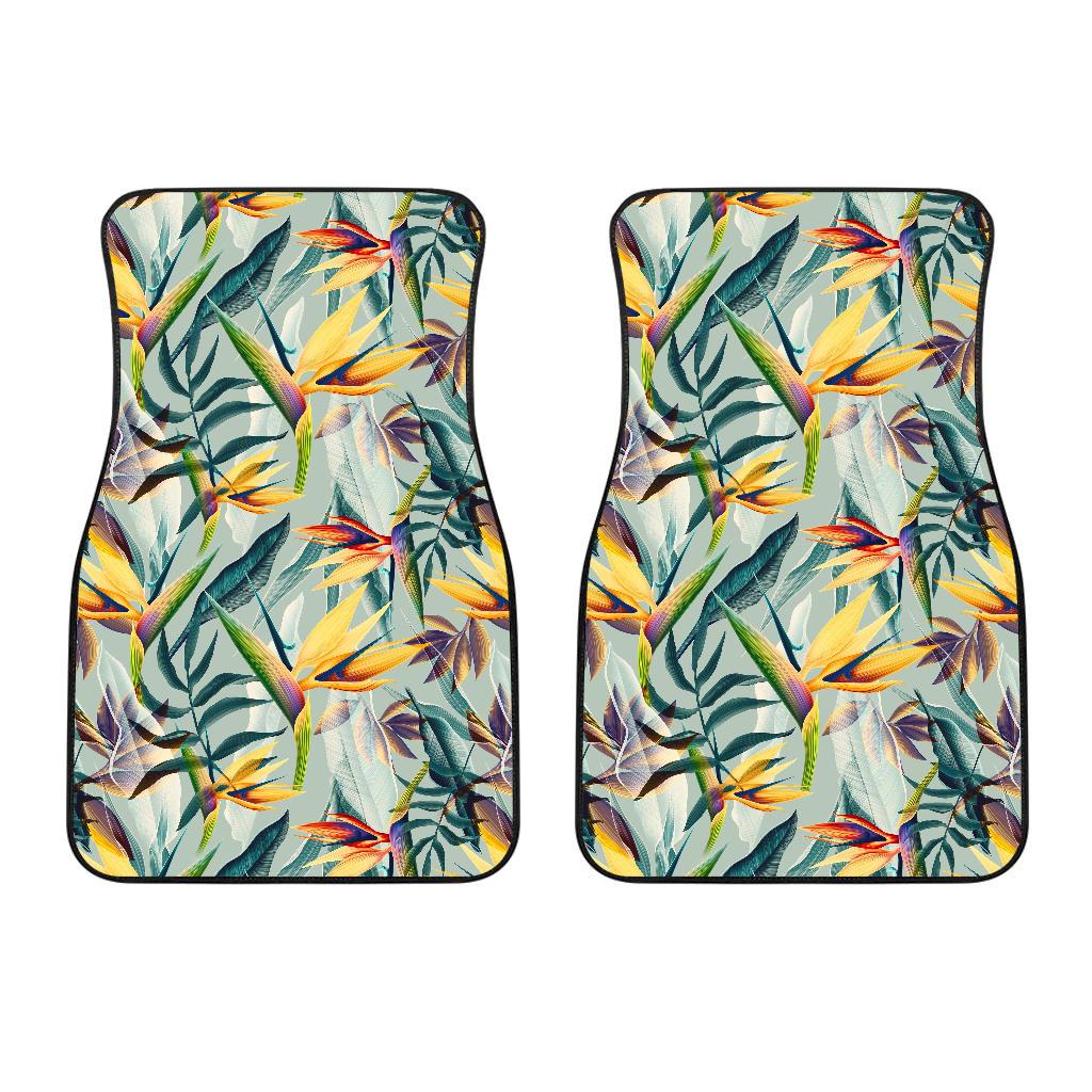 Tropical Flower Pattern Print Design TF022 Car Floor Mats-JORJUNE.COM