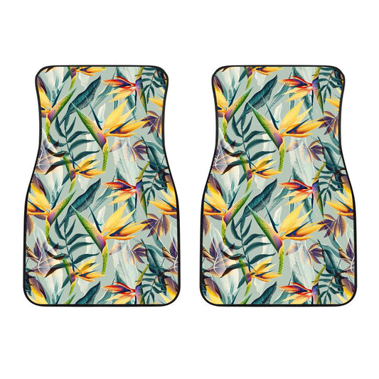 Tropical Flower Pattern Print Design TF022 Car Floor Mats-JORJUNE.COM