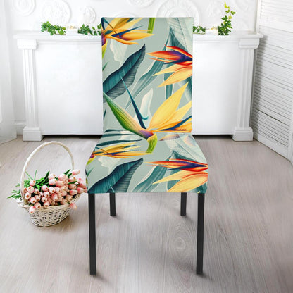 Tropical Flower Pattern Print Design TF022 Dining Chair Slipcover-JORJUNE.COM
