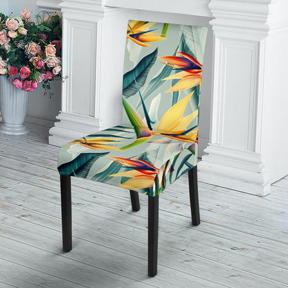 Tropical Flower Pattern Print Design TF022 Dining Chair Slipcover-JORJUNE.COM