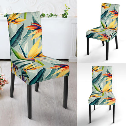 Tropical Flower Pattern Print Design TF022 Dining Chair Slipcover-JORJUNE.COM