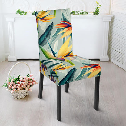 Tropical Flower Pattern Print Design TF022 Dining Chair Slipcover-JORJUNE.COM