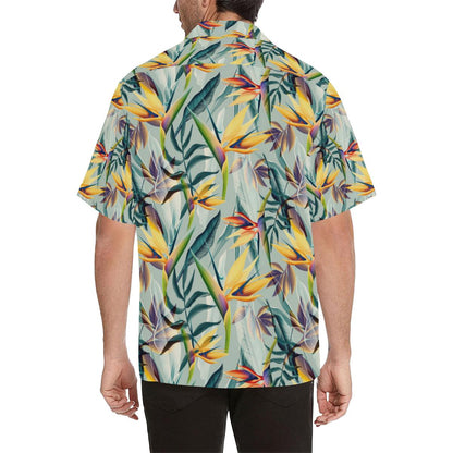 Tropical Flower Pattern Print Design TF022 Men Hawaiian Shirt-JorJune
