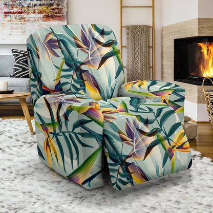 Tropical Flower Pattern Print Design TF022 Recliner Slipcover-JORJUNE.COM