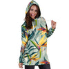 Tropical Flower Pattern Print Design TF022 Women Hoodie Dress