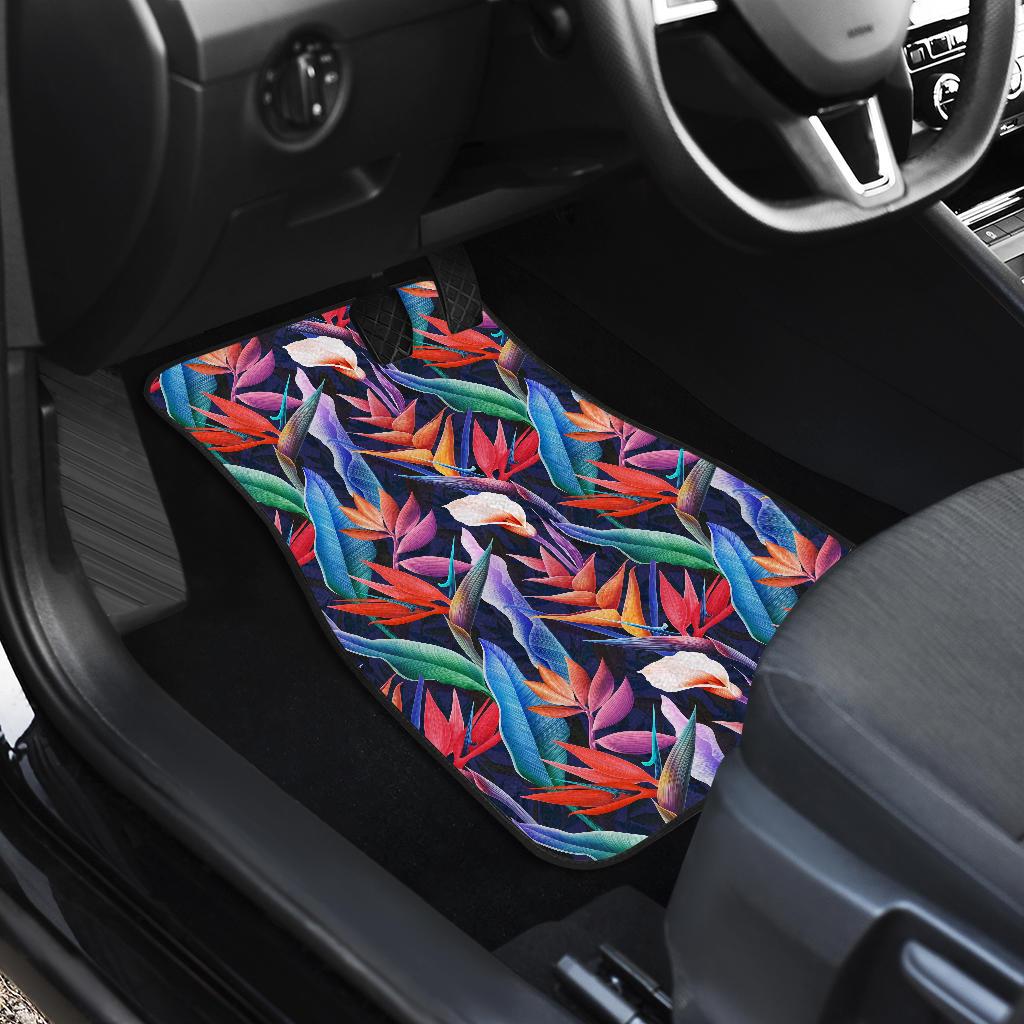 Tropical Flower Pattern Print Design TF023 Car Floor Mats-JORJUNE.COM
